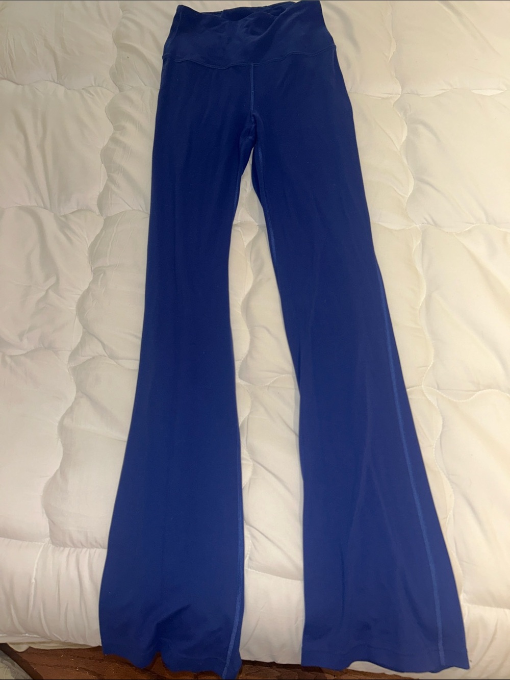 Lululemon Grove Super High Rise Nulu Royal Blue Flared Yoga Pants